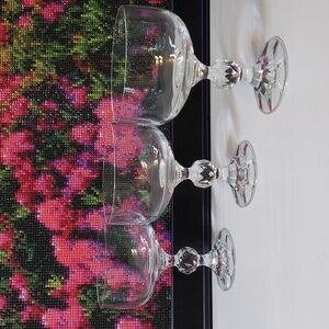 Claudia by Import Assoc. Champagne Sorbet Coupe Glasses 1980s